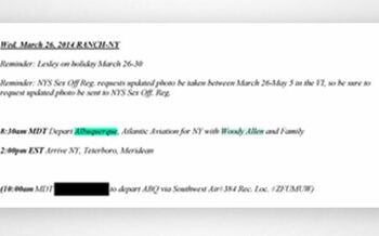 Epstein calendar entry