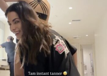 Jenna dewan applies fake tanner daughter