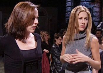 NBC Molly Shannon and Jennifer Aniston on 'Saturday Night Live' in 1999