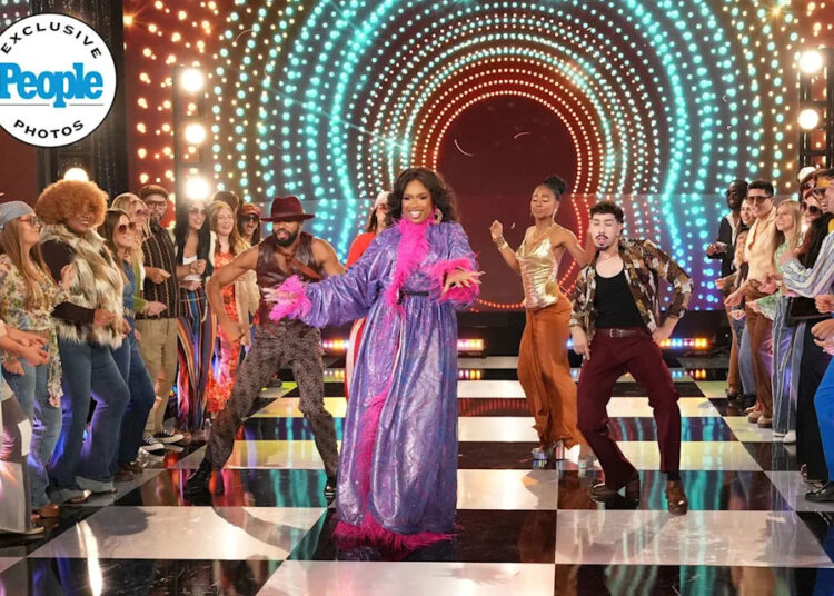 Chris Haston/Warner Bros Jennifer Hudson rocks a '70s-inspired look for her daytime show's Halloween episode