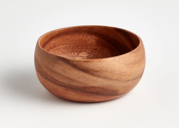 Tondo 5.75" Small Acacia Wood Serving Bowl