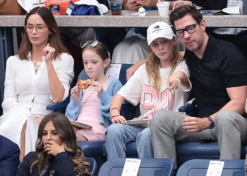 Jean Catuffe/GC Images Emily Blunt and John Krasinski with their children Violet and Hazel