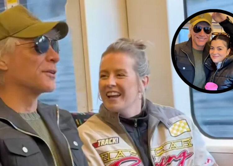Jon Bon Jovi meets fans on the Tube in London in October 2025.