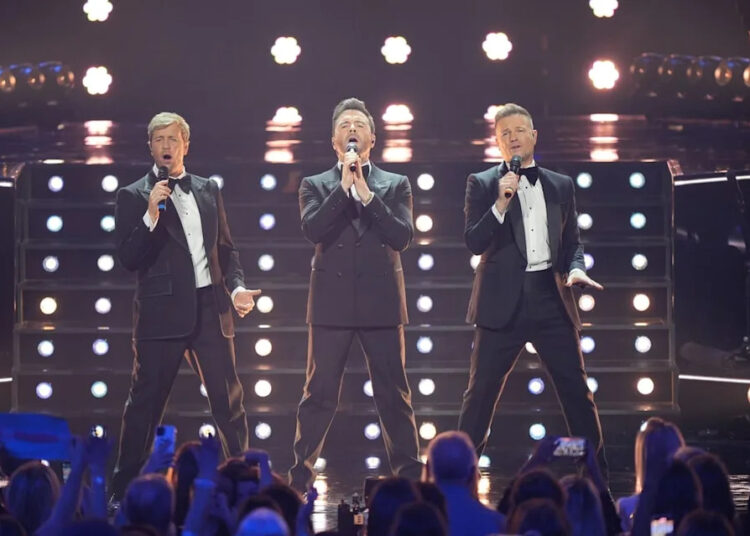 The band performing during their second sold-out night at the Royal Albert Hall (Yui Mok/PA Wire)