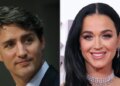 Former Canadian Prime Minister Justin Trudeau and Katy Perry.