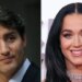 Former Canadian Prime Minister Justin Trudeau and Katy Perry.