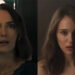 Keira Knightley looking horrified in The Woman in Cabin 10 side-by-side with Natalie Portman looking the same in May To December.