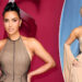 Kim Kardashian with carious red carpet looks.