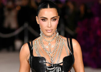 A close-up of Kim Kardashian.