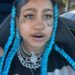 Kim Kardashian's Daughter North West Sports Fake Face Tattoos & Septum Piercing