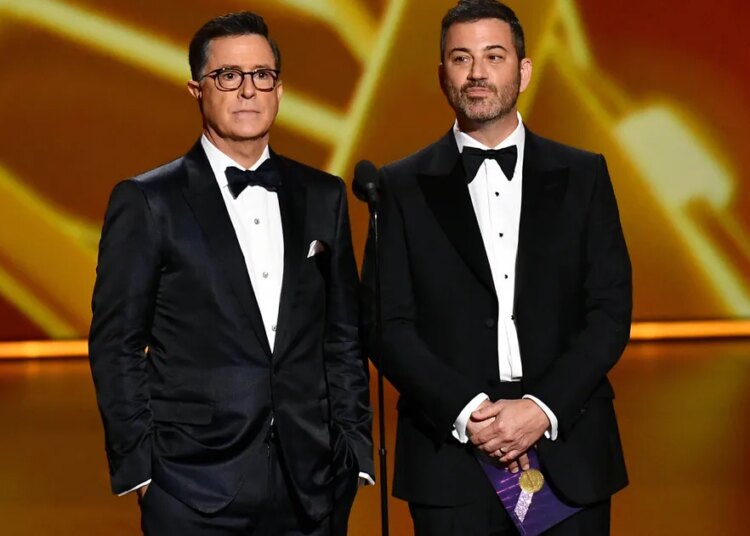 Kimmel Says Colbert’s Staff Asked Him For Jobs