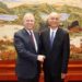 Andrew with Cai Qi, the alleged ‘spymaster’ at the heart of the collapsed China spy case