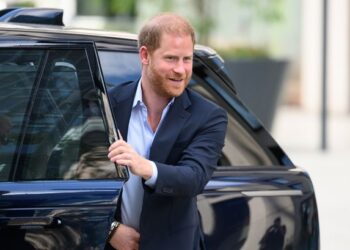 Prince Harry, Duke of Sussex during his visit to the Centre For Blast Injury Studies at Imperial College London