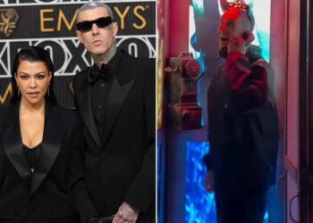 Kourtney Kardashian Surprises Husband Travis Barker with Epic Halloween Scare Zone at Their Home