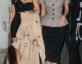 BACKGRID Kylie and Kendall Jenner are spotted leaving the Schiaparelli Fashion Show during Paris Fashion Week