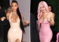 Kylie Jenner, Kim Kardashian rock latex dresses at LA event