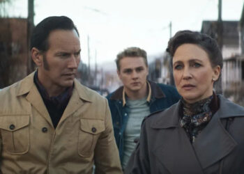 Ed looks at Lorraine with concern in The Conjuring: Last Rites