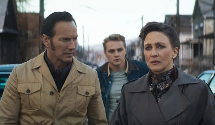 Ed looks at Lorraine with concern in The Conjuring: Last Rites