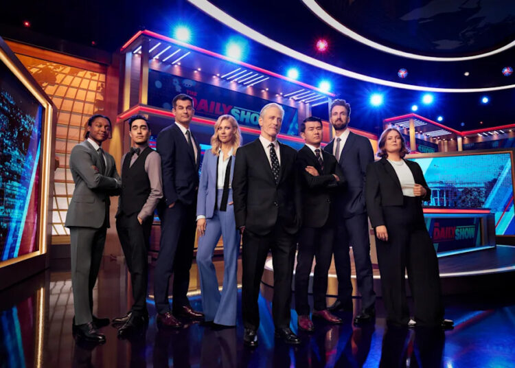 The Daily Show just marked its highest rated quarter since early 2021. / Matt Wilson/Comedy Central’s The Daily Show