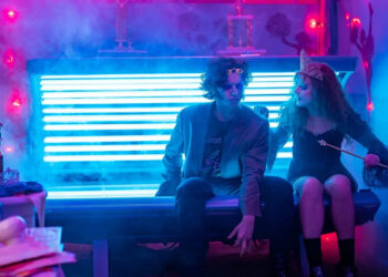 Michele K. Short/Focus Features Cole Sprouse and Kathryn Newton in 'Lisa Frankenstein'