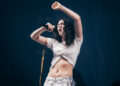 Lorde live at Glastonbury 2025. Credit: Derek Bremner for NME