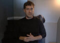 Mark Duplass telling a fake cancer story in Creep.