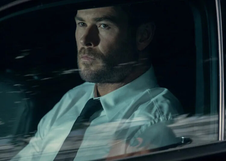 Chris Hemsworth in Crime 101.