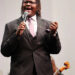 McKinley High School's Dajeun Dickerson Jr. performs on stage during a recent appearance in Canton.