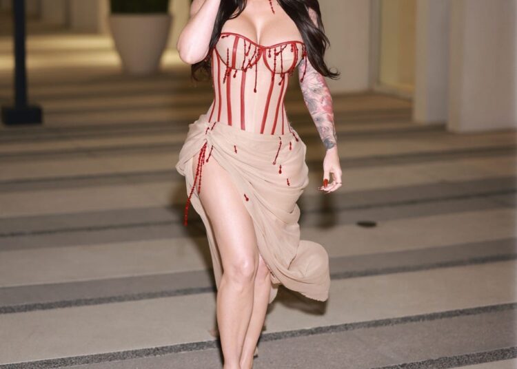 *exclusive* los angeles, ca megan fox is back ! the actress has been spotted making a rare public appearance in los angeles following the birth of her daughter nearly a year ago. megan showed off her enviable curves in a corseted dress with red "blood drop" accents as she attended a qa following reports of a jennifer's body sequel in the works. pictured: megan fox backgrid usa 25 october 2025 byline must read: diggzy / backgrid usa: +1 310 798 9111 / usasales@backgrid.com uk: +44 208 344 2007 / uksales@backgrid.com *uk clients pictures containing children please pixelate face prior to publication*