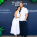 Meghan Markle attends charity tennis tournament wearing a Carolina Herrera shirt dress