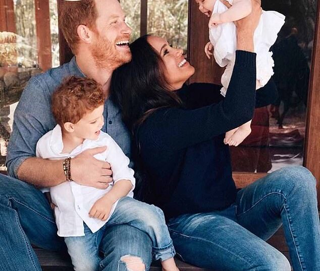 The first official photograph of Lilibet was released as part of the Sussexes' festive card in 2021 when she was already six months old