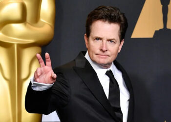 Michael J Fox attends the Oscars in 2017