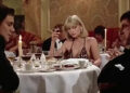 Michelle Pfeiffer's Elvira about to get very mad at Tony Montana over dinner in Scarface