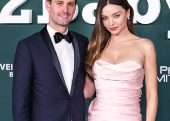 Evan Spiegel and wife Miranda Kerr at the 2024 Baby2Baby Gala