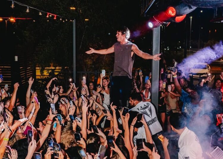 Nic Van on another of his Greekfest stops. (via Nic Van on Instagram)