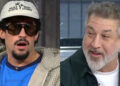 Bad Bunny and Joey Fatone split image.