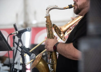 A band performs at the Texas Jazz Festival in Heritage Park in Corpus Christi in this 2022 file photo.