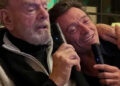 Hugh Jackman/Instagram Neil Diamond and Hugh Jackman