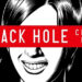 A black-and-white image of the cover of Black Hole