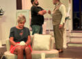 Sharon Tatro, Alex Cappel and Sam Scott rehearse a scene for "And Then There Were None," by Agatha Christie for the Coshocton Footlight Players at the Triple Locks Theater. Newcomerstown resident Cappel and Coshocton resident Tatro are appearing in their first play at the theater.