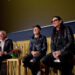 Lars Ulrich of Metallica and filmmaker Jonas Åkerlund participate in a Q&A at the 2025 Mill Valley Film Festival. (Tommy Lau)