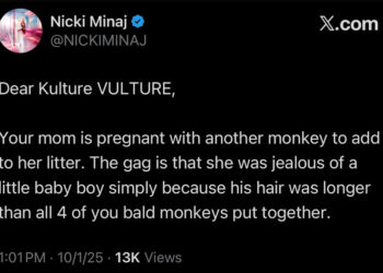 Tweet from Nicki Minaj addressing