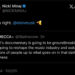 Tweet by Nicki Minaj mentioning Elon Musk, discussing a documentary reshaping the music industry.