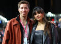 Nina Dobrev and Shaun White at the F1 Grand Prix of Las Vegas in November 2024.