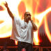 This is a photo of American rapper Ludacris performing during the Las Vegas Aces WNBA championship victory parade and rally. He is set to perform at ONE Musicfest which will be held in Atlanta, Georgia on Oct. 25 and Oct. 26.