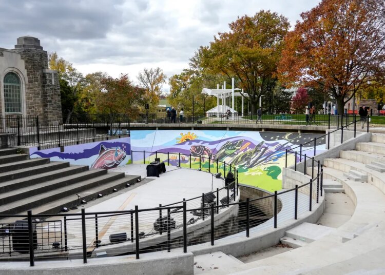 Officials unveil new $3.6M Fish Ladder Music Park in Lansing