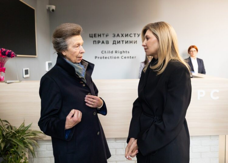 Olena Zelenska Met with Her Royal Highness The Princess Royal, Princess Anne