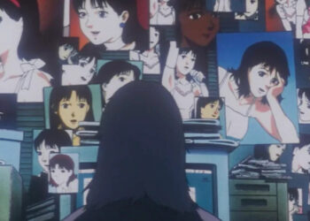 Perfect Blue Me-Mania's room filled with pictures of Mima