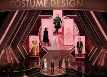 Paul Tazewell wins the Oscar for Costume Design for ''Wicked'' during the Oscars show at the 97th Academy Awards in Hollywood, Los Angeles, California, US, March 2, 2025. (credit: Carlos Barria/Reuters)