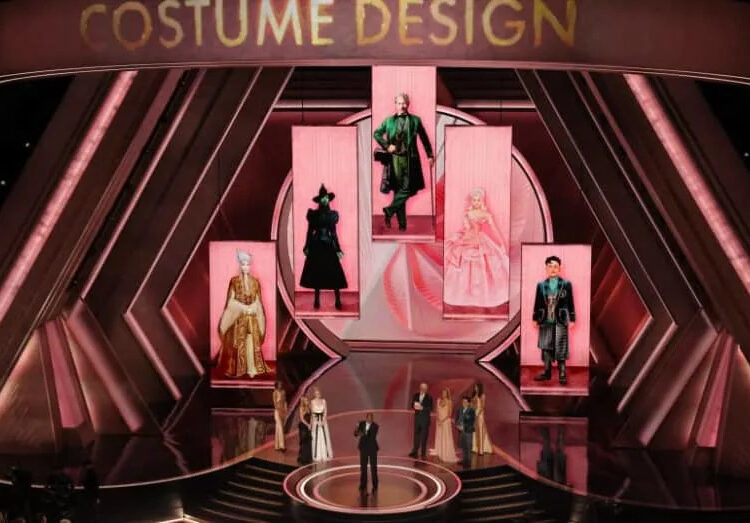 Paul Tazewell wins the Oscar for Costume Design for ''Wicked'' during the Oscars show at the 97th Academy Awards in Hollywood, Los Angeles, California, US, March 2, 2025. (credit: Carlos Barria/Reuters)